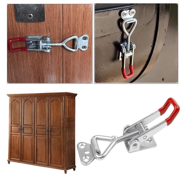 6pc Adjustable Toggle Latch Clamp Metal Draw Latch for Door, Box Case Trunk - Picture 6 of 7